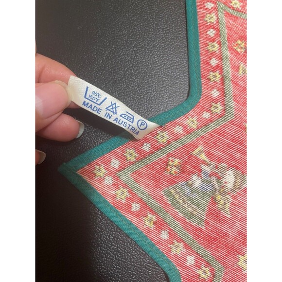 Vintage Folk Art Star Doily Candle Mat KOLF Austria Christmas Angels Trees - Picture 4 of 6